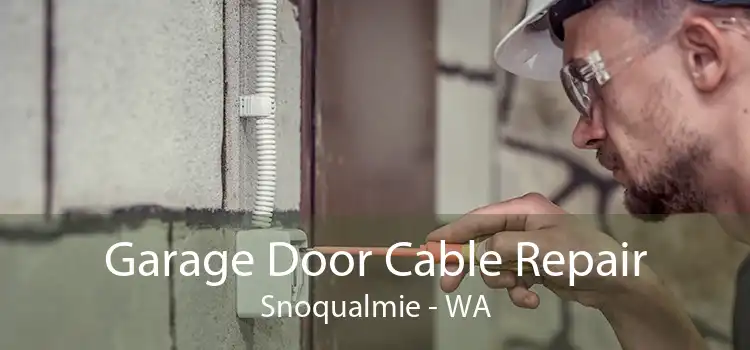 Garage Door Cable Repair Snoqualmie - WA