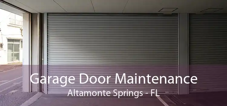 Garage Door Maintenance Altamonte Springs - FL