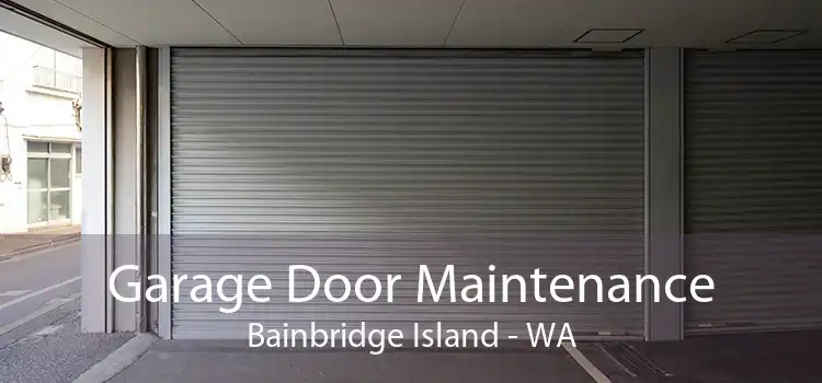 Garage Door Maintenance Bainbridge Island - WA