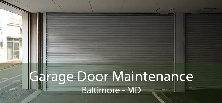 Garage Door Maintenance Baltimore - MD