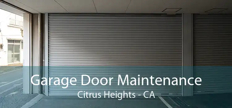 Garage Door Maintenance Citrus Heights - CA