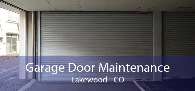 Garage Door Maintenance Lakewood - CO