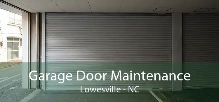 Garage Door Maintenance Lowesville - NC