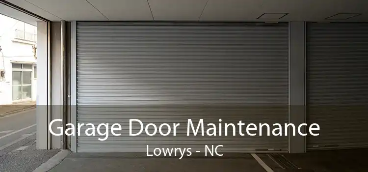 Garage Door Maintenance Lowrys - NC