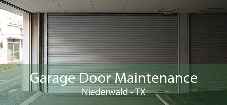 Garage Door Maintenance Niederwald - TX