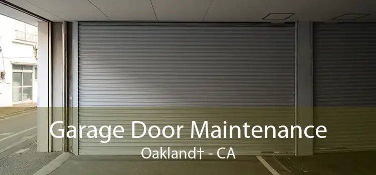 Garage Door Maintenance Oakland† - CA