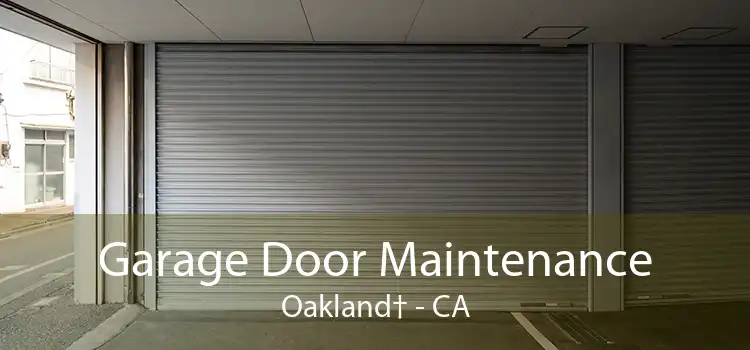  Garage Door Maintenance Oakland† - CA