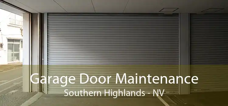 Garage Door Maintenance Southern Highlands - NV