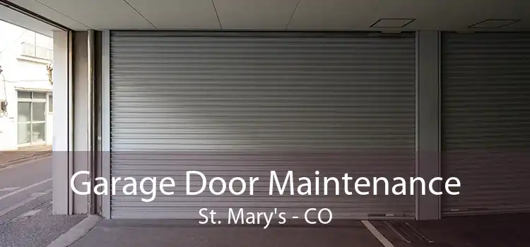  Garage Door Maintenance St. Mary's - CO