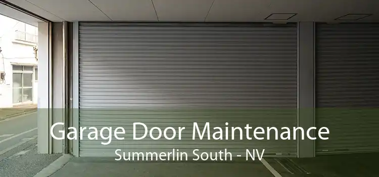 Garage Door Maintenance Summerlin South - NV