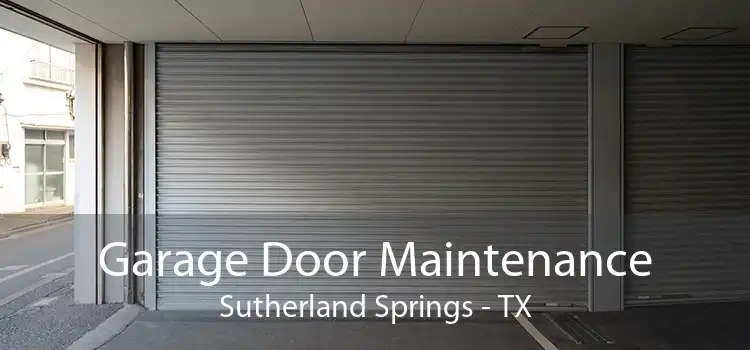 Garage Door Maintenance Sutherland Springs - TX