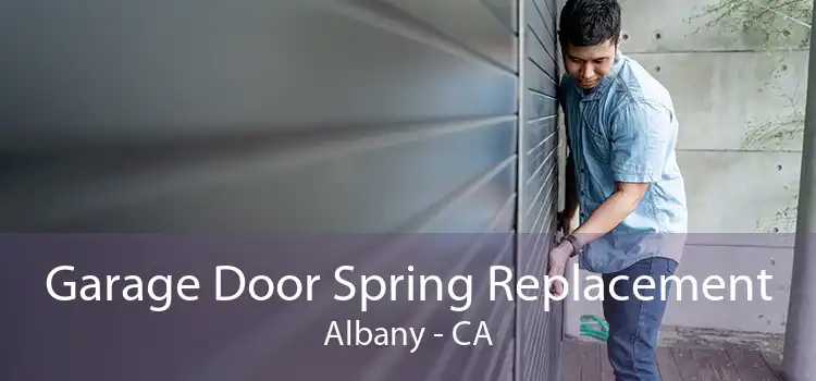 Garage Door Spring Replacement Albany - CA