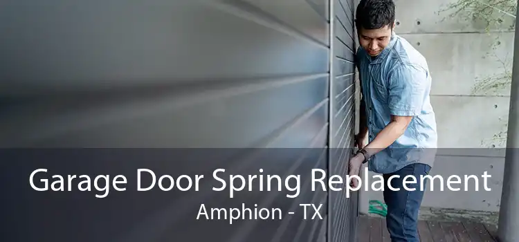 Garage Door Spring Replacement Amphion - TX