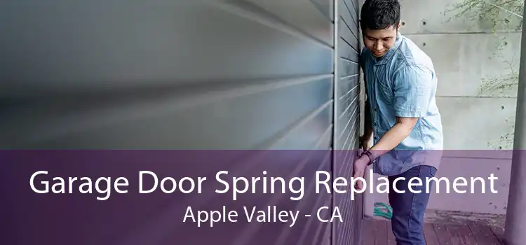 Garage Door Spring Replacement Apple Valley - CA