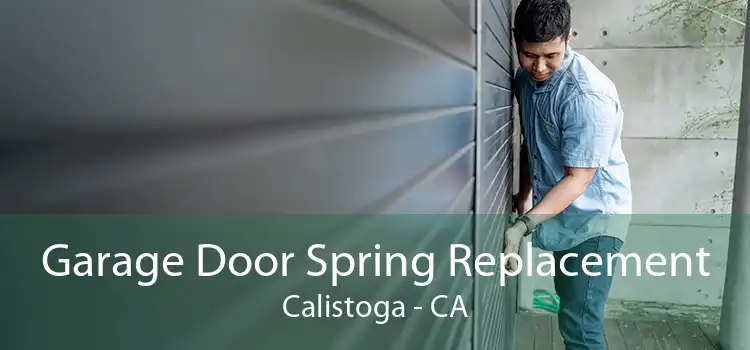 Garage Door Spring Replacement Calistoga - CA