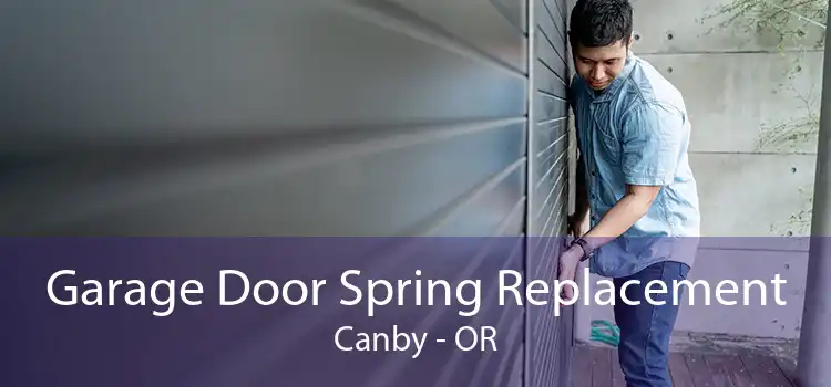 Garage Door Spring Replacement Canby - OR