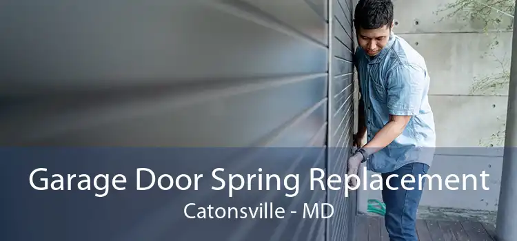 Garage Door Spring Replacement Catonsville - MD