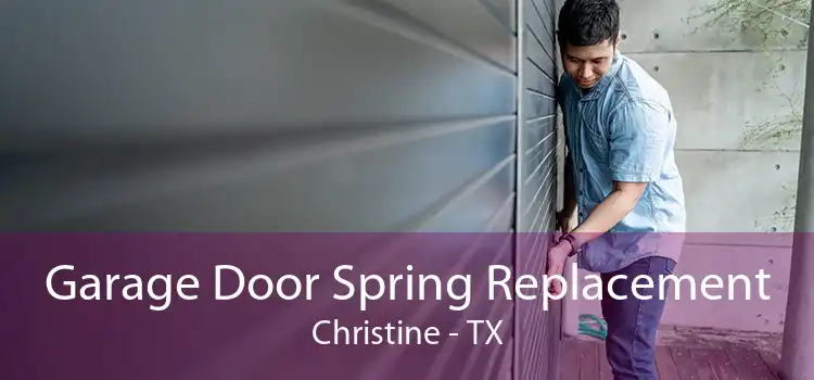 Garage Door Spring Replacement Christine - TX