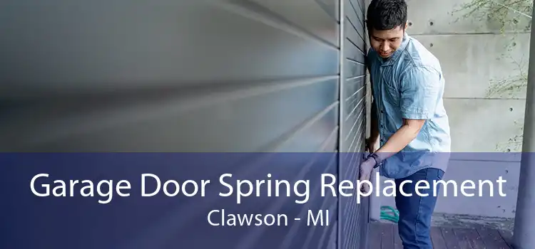 Garage Door Spring Replacement Clawson - MI