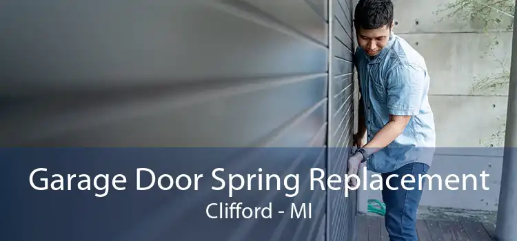 Garage Door Spring Replacement Clifford - MI