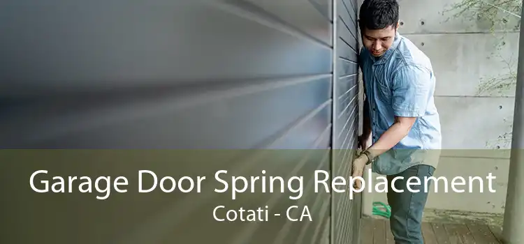 Garage Door Spring Replacement Cotati - CA