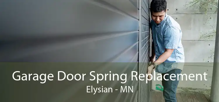 Garage Door Spring Replacement Elysian - MN