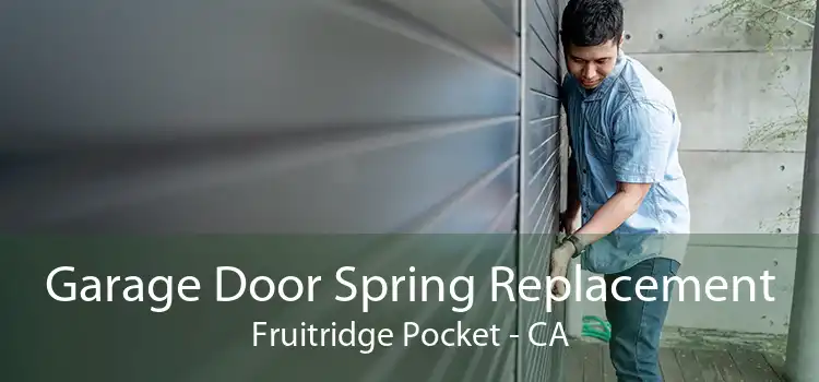 Garage Door Spring Replacement Fruitridge Pocket - CA