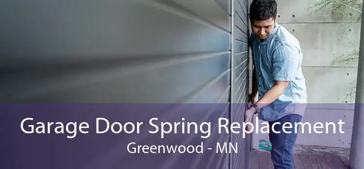 Garage Door Spring Replacement Greenwood - MN