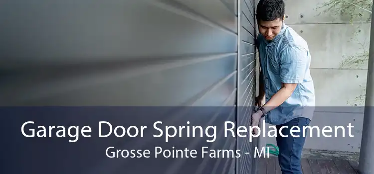 Garage Door Spring Replacement Grosse Pointe Farms - MI