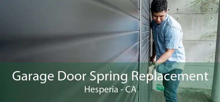 Garage Door Spring Replacement Hesperia - CA