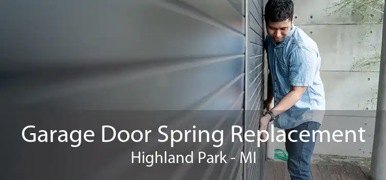 Garage Door Spring Replacement Highland Park - MI