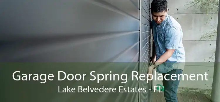 Garage Door Spring Replacement Lake Belvedere Estates - FL