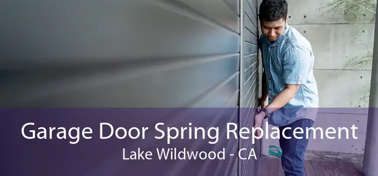 Garage Door Spring Replacement Lake Wildwood - CA