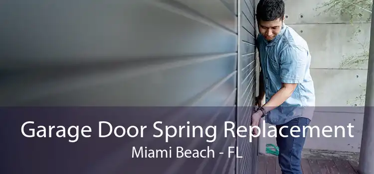 Garage Door Spring Replacement Miami Beach - FL