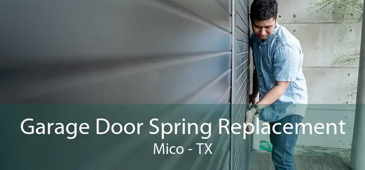 Garage Door Spring Replacement Mico - TX
