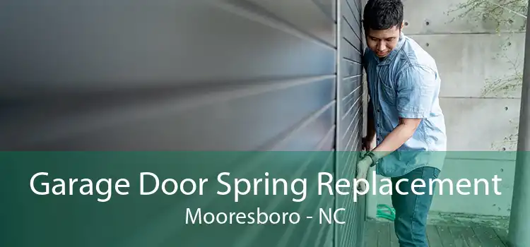 Garage Door Spring Replacement Mooresboro - NC