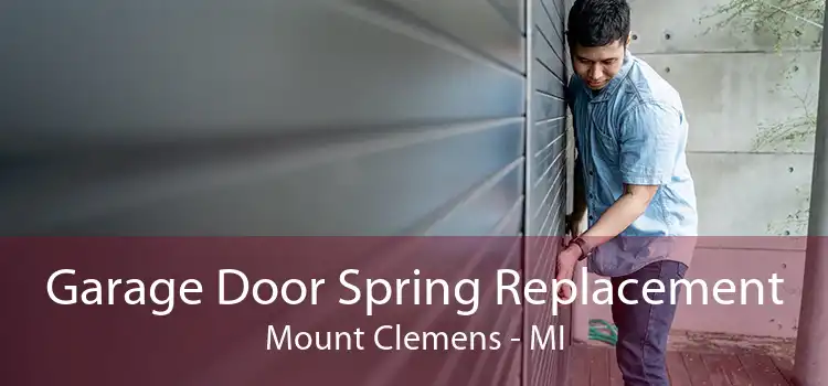 Garage Door Spring Replacement Mount Clemens - MI