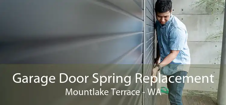 Garage Door Spring Replacement Mountlake Terrace - WA