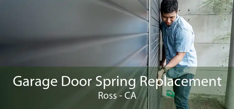 Garage Door Spring Replacement Ross - CA