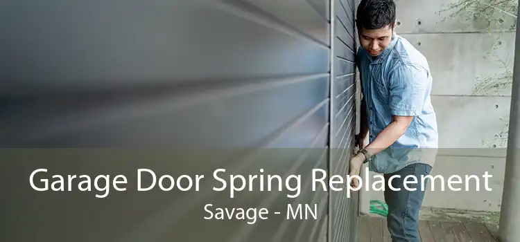 Garage Door Spring Replacement Savage - MN