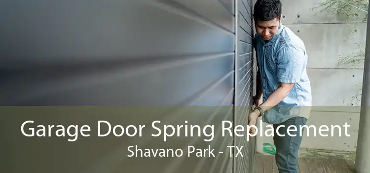Garage Door Spring Replacement Shavano Park - TX