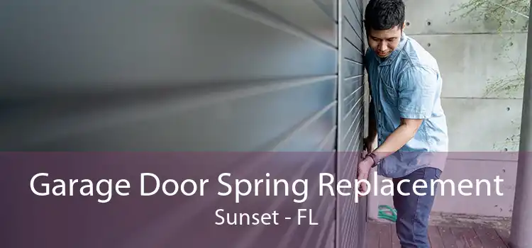 Garage Door Spring Replacement Sunset - FL