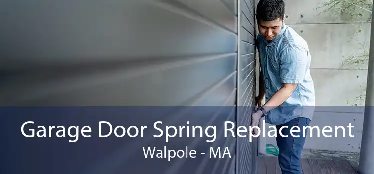 Garage Door Spring Replacement Walpole - MA