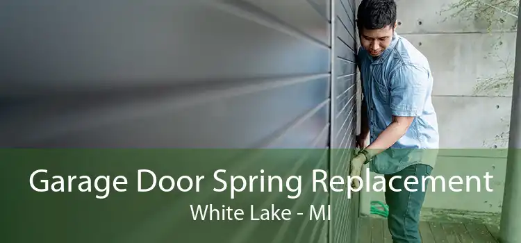 Garage Door Spring Replacement White Lake - MI
